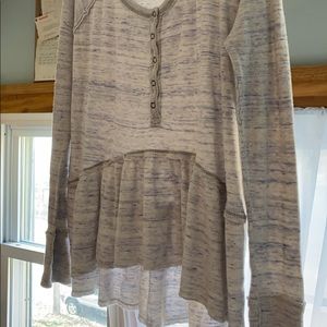 Free People, Light blue, long sleeved shirt